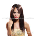 Indian Remy Hair Silky Lace Front Wig, with Free Samples of #1b Color